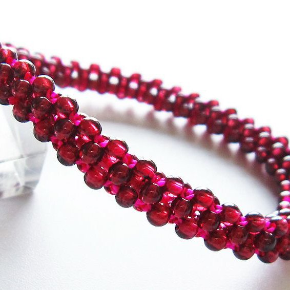 ガーネット ブレスレット 8mm [T87-14557]