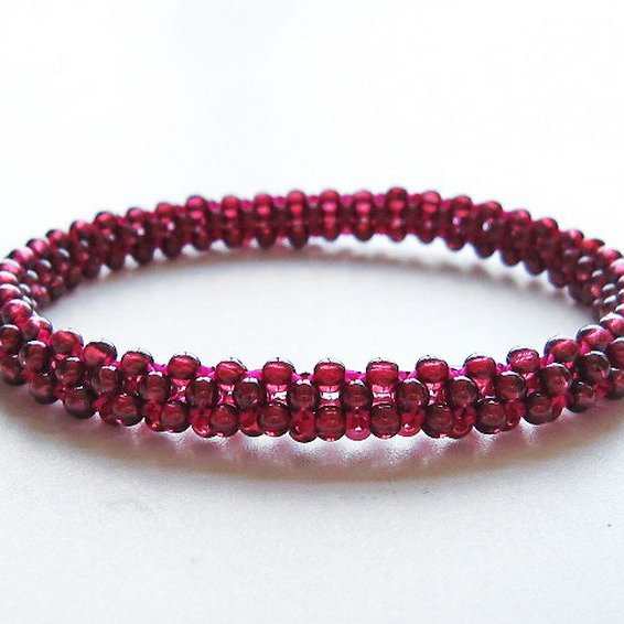 ガーネット ブレスレット 7mm [T87-14616]