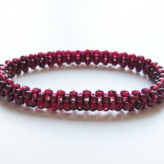 ガーネット ブレスレット 8mm [T87-14621]