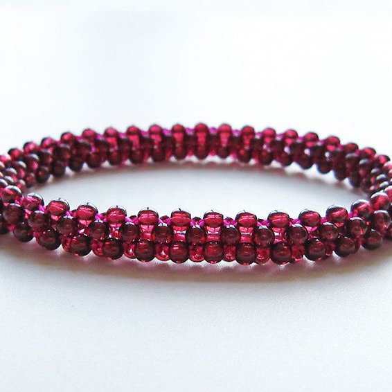 ガーネット ブレスレット 8mm [T87-14647]