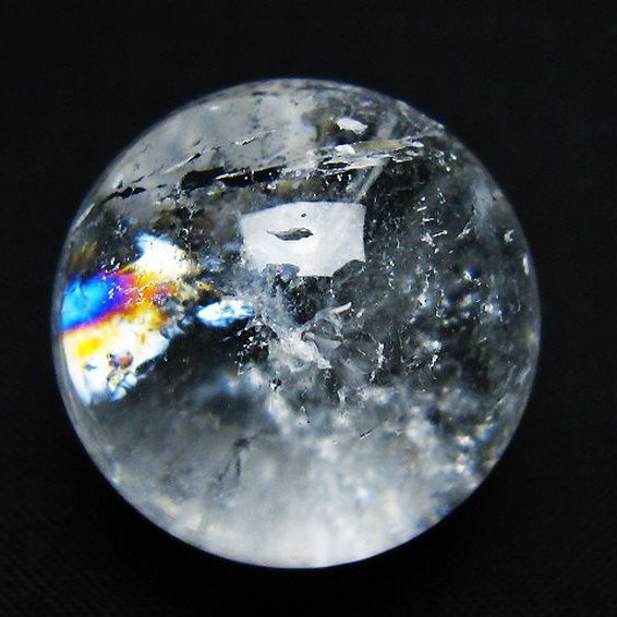 ヒマラヤ水晶丸玉 28mm [t91-9176]