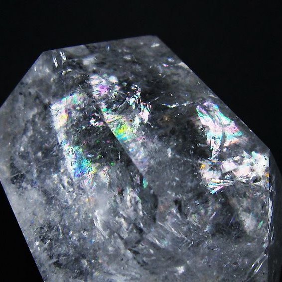 虹入りヒマラヤ水晶ダブルポイント [t98-2507]