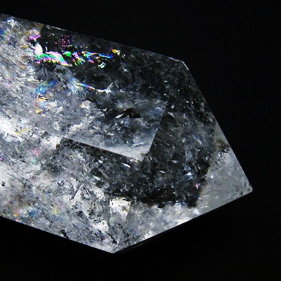 虹入りヒマラヤ水晶ダブルポイント [t98-2734]