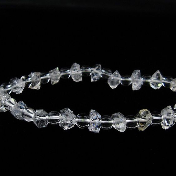 オイルインクォーツ （石油入り水晶） ブレスレット パキスタン産[T99-5707]