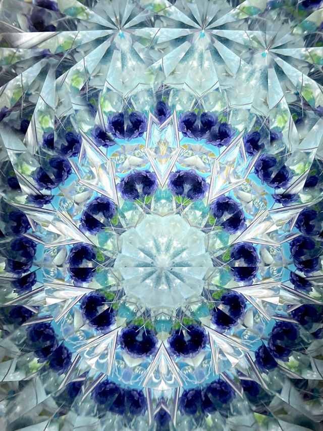 氷華 松平龍也「Blue flower」（MD7005）3ミラー・オイルタイプ 万華鏡専門