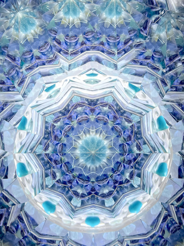 松平龍也「Blue flower」（MD7005）3ミラー・オイルタイプ 万華鏡専門