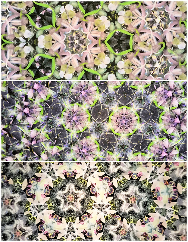 小野寺慶子・良明「初桜」（OK4003）3ミラー・オイルタイプ 万華鏡