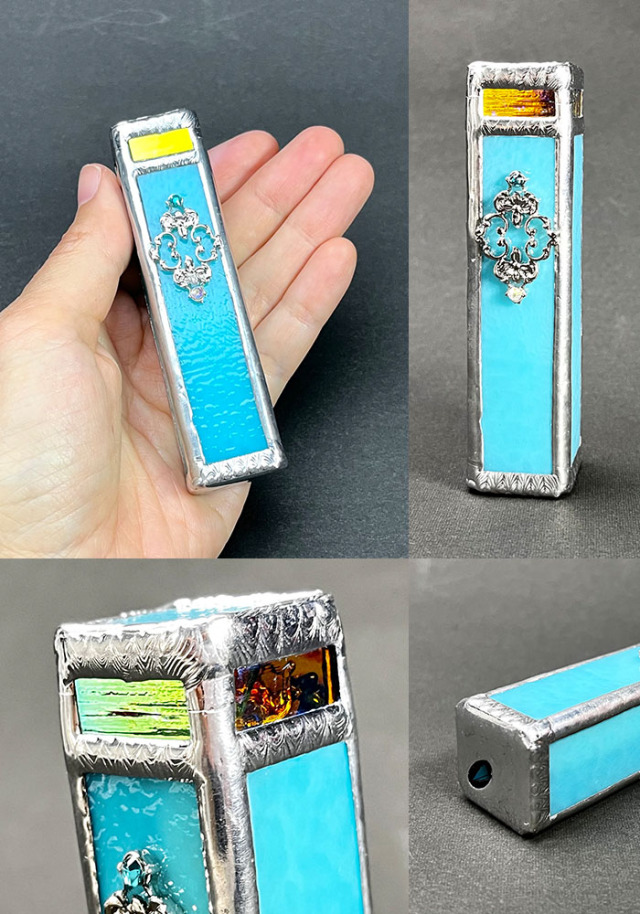 舘川 瑞江 「ミナレット1（Blue）」2ミラー・ドライタイプ 万華鏡