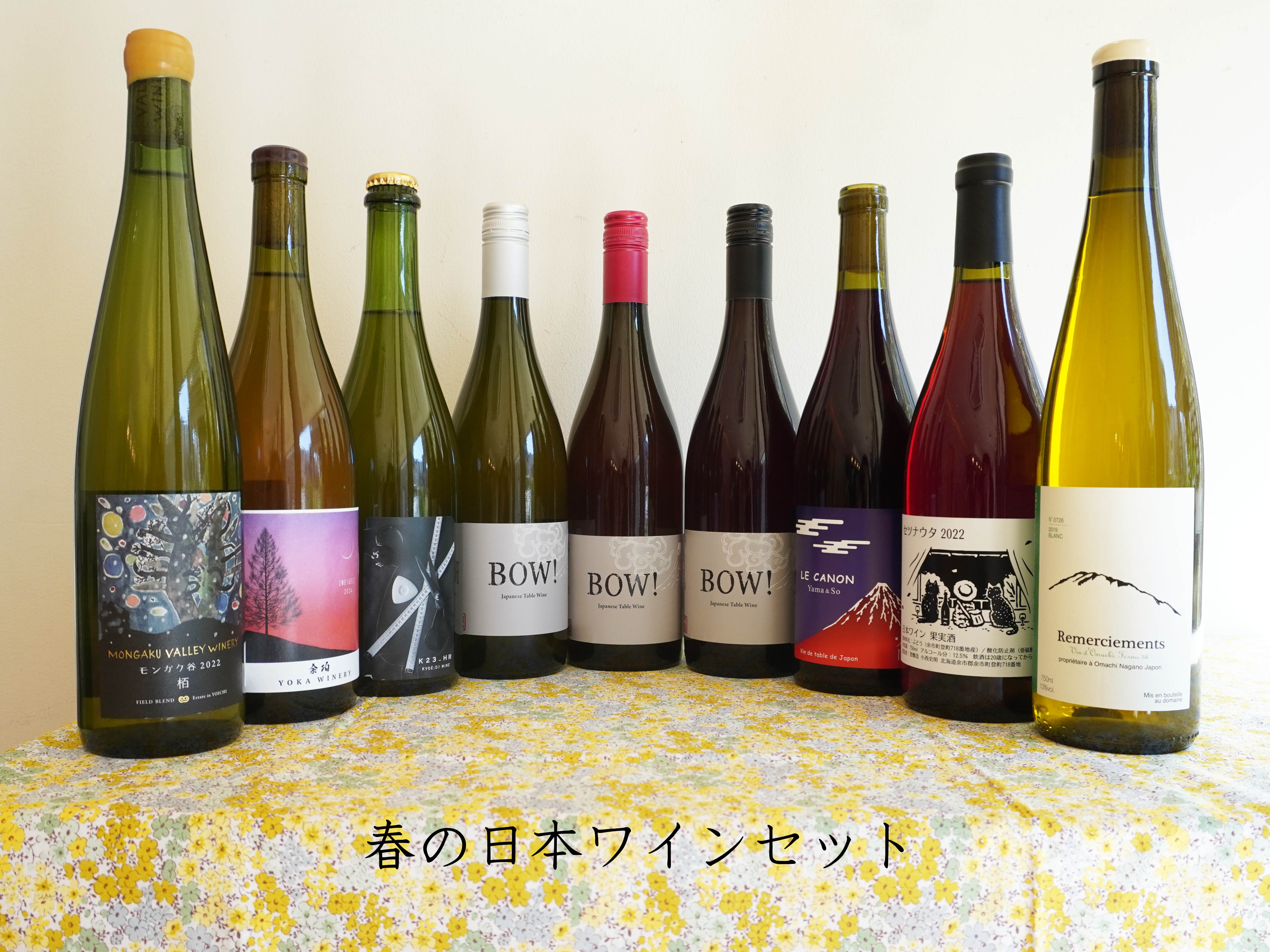 [日本ワインセット]春の日本ワインセット（ワイン9本入り）