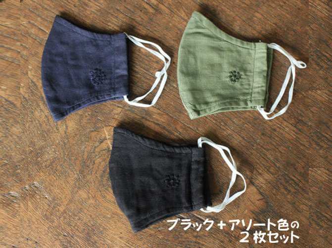 フェアトレードピープルズマスク×2枚セット KLmain