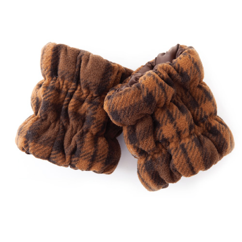 手足・足裏あったかウォーマー 2個1組（チェック）main【ヒートレイシリーズ（オーラストーン）】［KY1169］