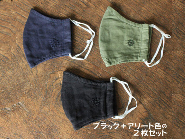 フェアトレードピープルズマスク×2枚セット KLmain