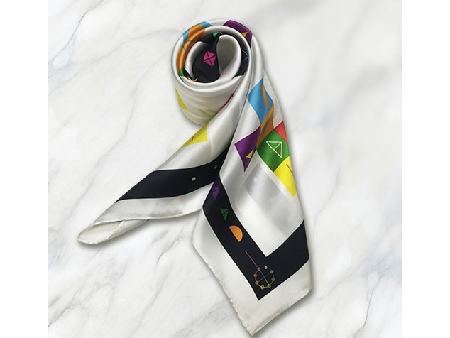 カタカムナ スカーフ「 デロスの信託 」【丸山修寛シリーズ】