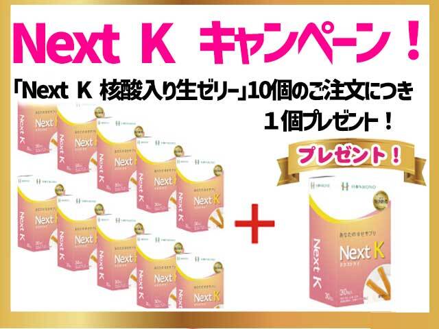 「 Next K 核酸入り生ゼリー 」10個 +【１個プレゼント】《ネクストケイ》