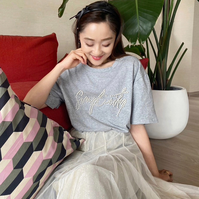 パールロゴTシャツ【ネコポスOK】【7i-831-04324】