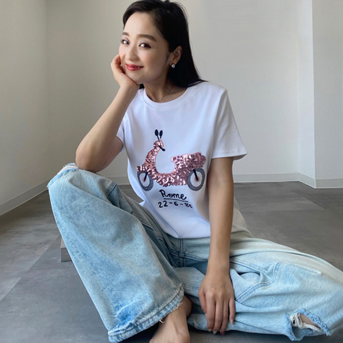 バイクスパンコールTシャツ【ネコポスOK】【7i-831-04460】