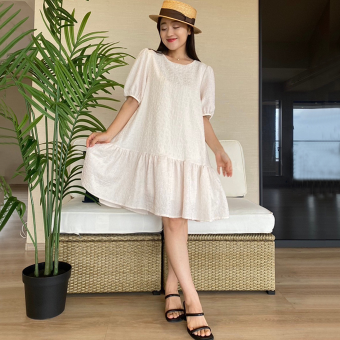 ジャガードミディアムワンピース【7i-831-04637】