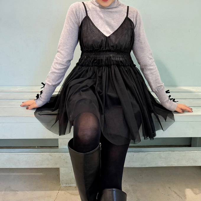 チュールキャミソール【ネコポスOK】【7h-831-04953】