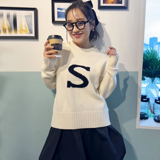 ワンポイントロゴニット【7h-831-05113】