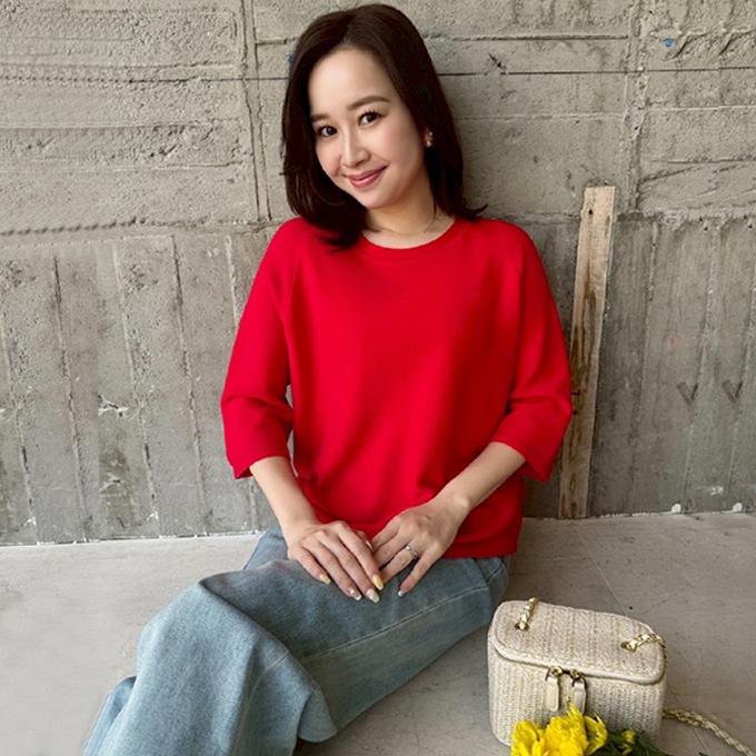 クルーネックサマーニット【ネコポスOK】【7g-831-05345】