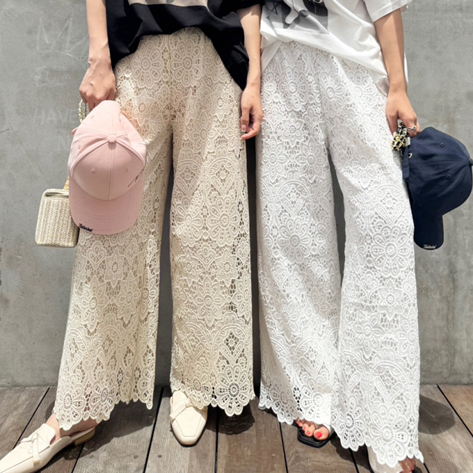 スカラップレースパンツ【7g-831-05647】