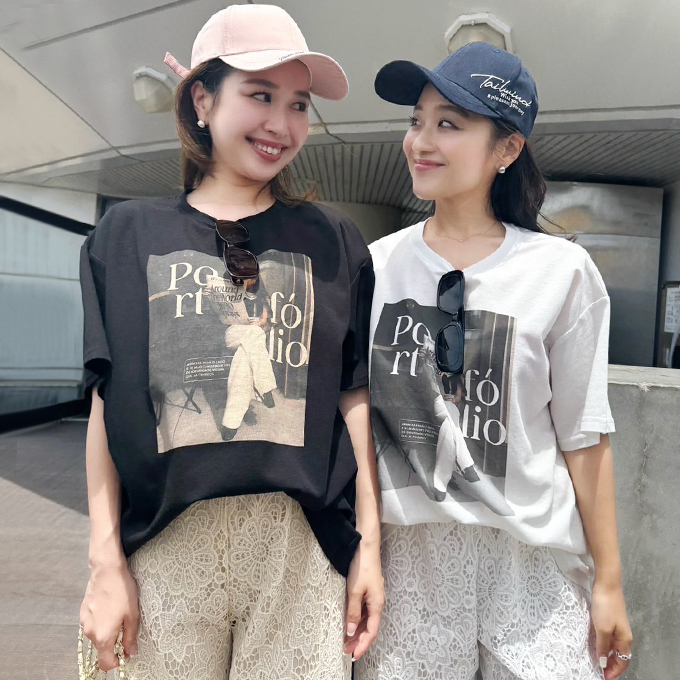 カラープリントTシャツ【ネコポスOK】【7g-831-05567】