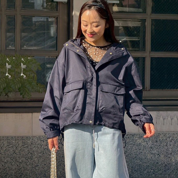 ツイルギャザーブルゾン【7e-138-06016】