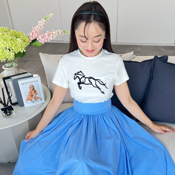 HORSE刺繍Ｔシャツ【ネコポスOK】【7e-831-06395】