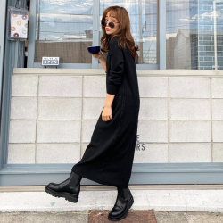 サイド編みタートルニットワンピース 8f 1 グラマラスガーデン