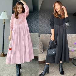 クロス切替プリーツワンピース 8d 1 096 グラマラスガーデン クロス切替プリーツワンピース 8d 1 096 グラマラスガーデン