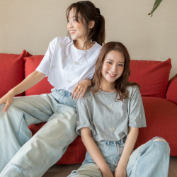 ハートパールTシャツ【ネコポスOK】【7j-831-04321】