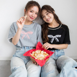 パール&レーストリムTシャツ【ネコポスOK】【7i-831-04512】