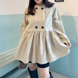 トレンチペプラムジャケット【7h-831-04756】