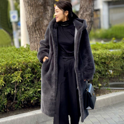 リアルライクファーコート【7h-831-05168】