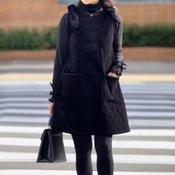 ベロアキルティングワンピース【7h-920-09599】