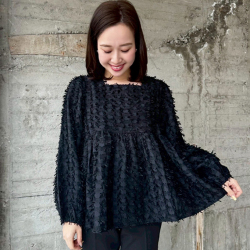 ジャガードペプラム【7g-831-05278】