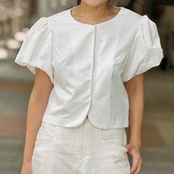 パフスリーブブラウス【ネコポスOK】【7f-831-05751】