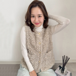 プードルボアベスト【7f-831-05920】