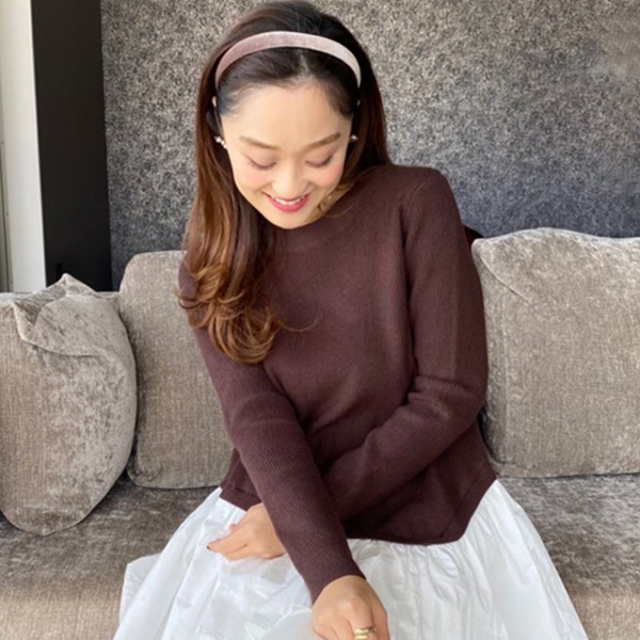 シャツドッキングレイヤードニット【8d-831-02301】 