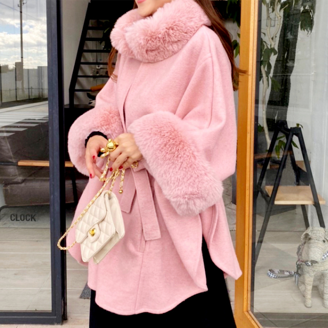 エコファーポンチョコート【8b-831-02850】 