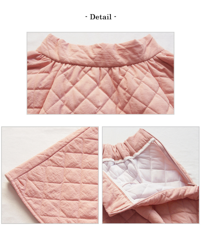 美ラインキルティングロングskirt【8b-920-08707】 