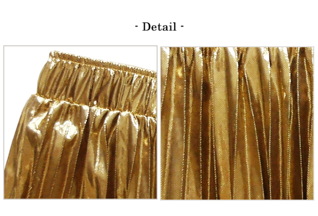 メタリックプリーツスカート【7i-831-04161】