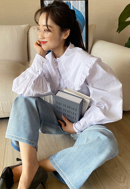 nowos フリルブラウス　超美品 ボリュームドロストフリルブラウス