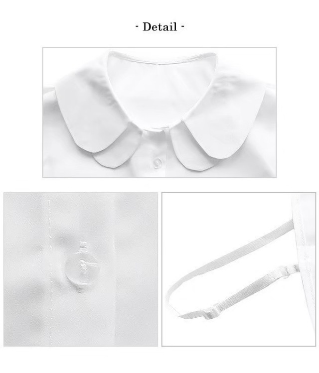 ダブルフリルつけ襟【ネコポスOK】【7i-831-04118】