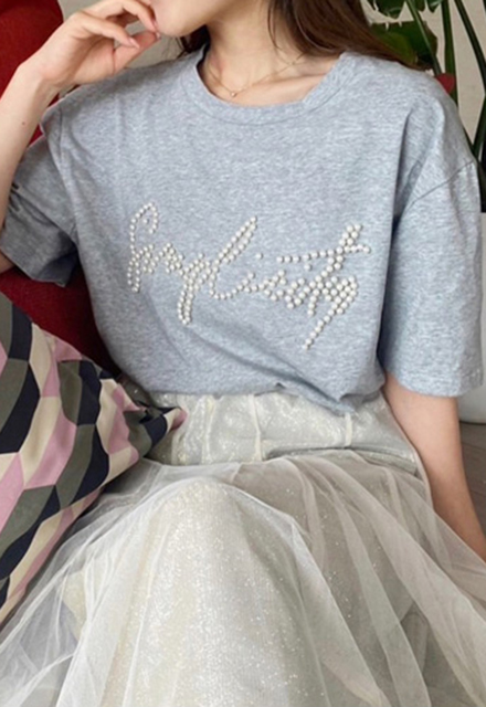 パールロゴTシャツ【ネコポスOK】【7i-831-04324】