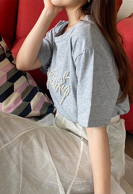 パールロゴTシャツ【ネコポスOK】【7i-831-04324】