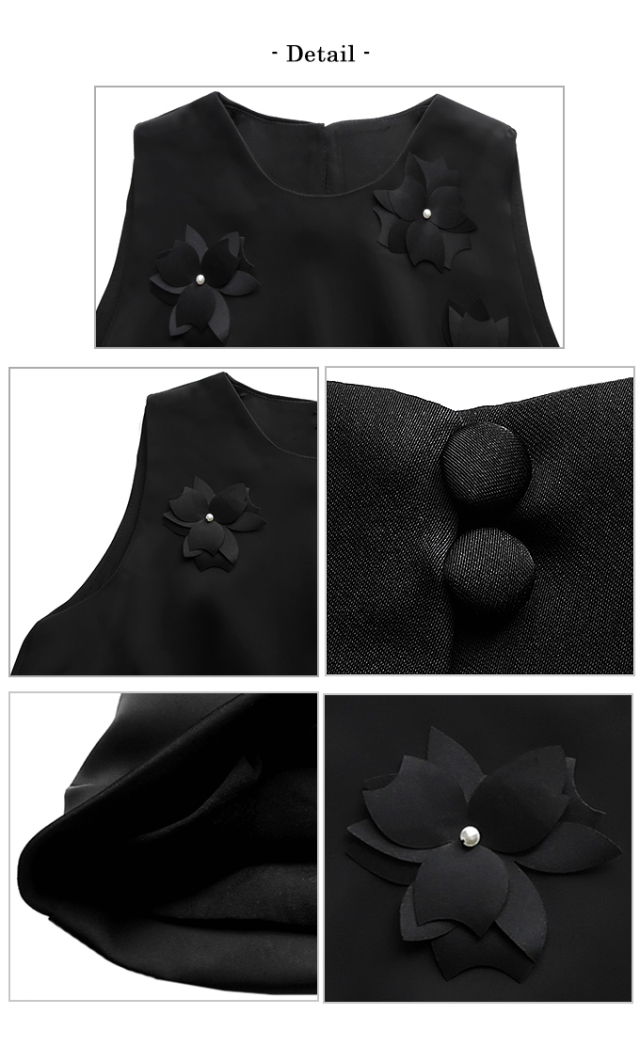 はなページ 花モチーフワンピース【7i-831-04612】