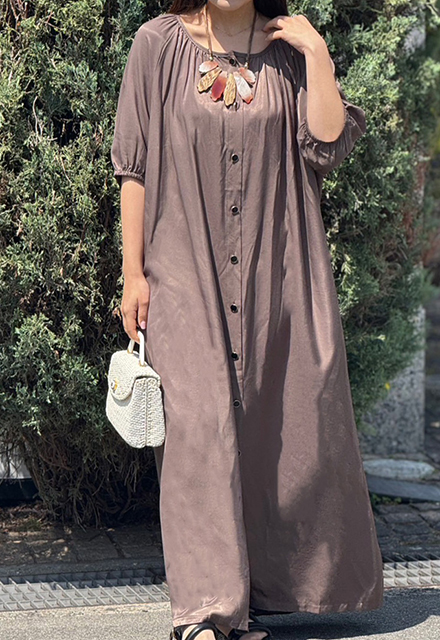 0107 ワンピース 組曲 ワンピース ラメジャカード ボートネックワンピース : ZOZOTOWN