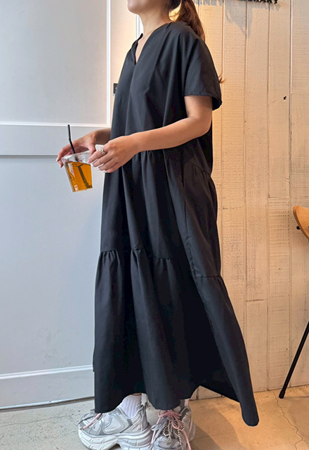 エアリーティアードワンピース【7g-831-05410】