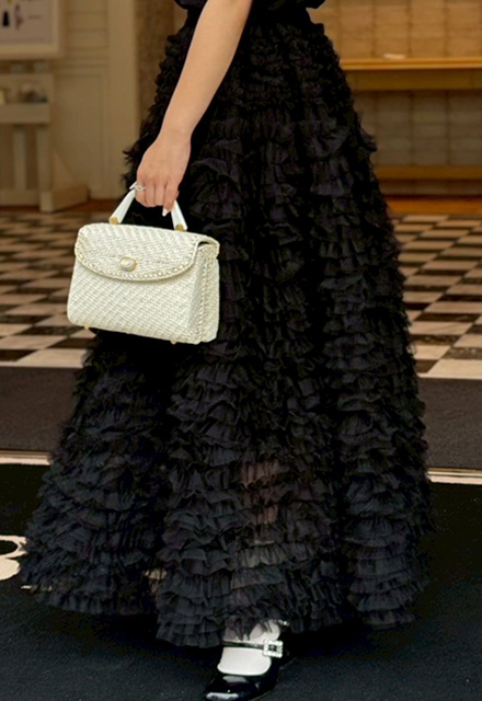 フリルチュールスカート【7g-831-05607】